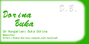 dorina buka business card